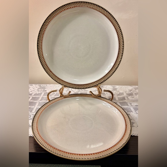 Vintage Denby Luxor Dinner Plates Set of 2